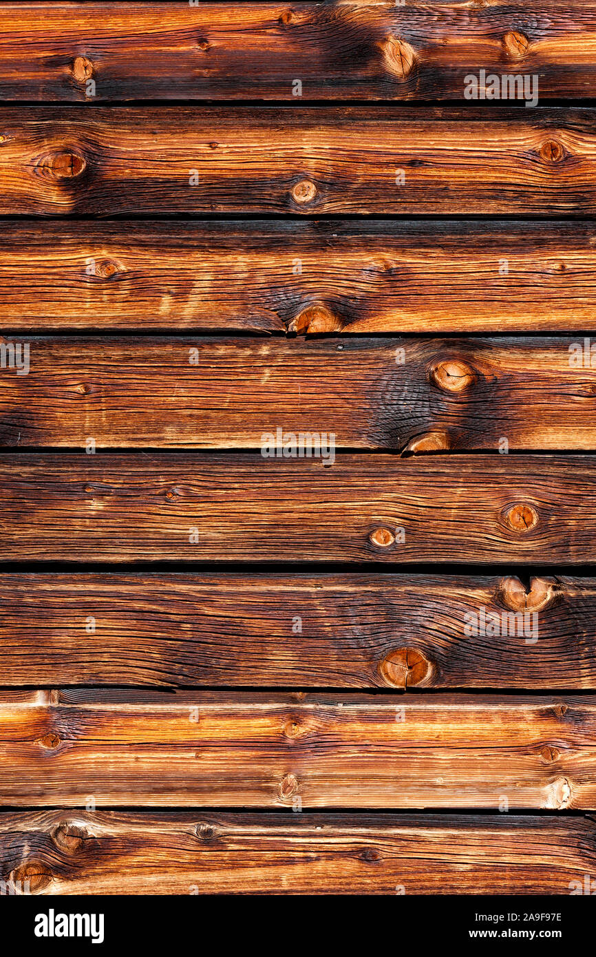 Rustikale Holzwand Stockfoto