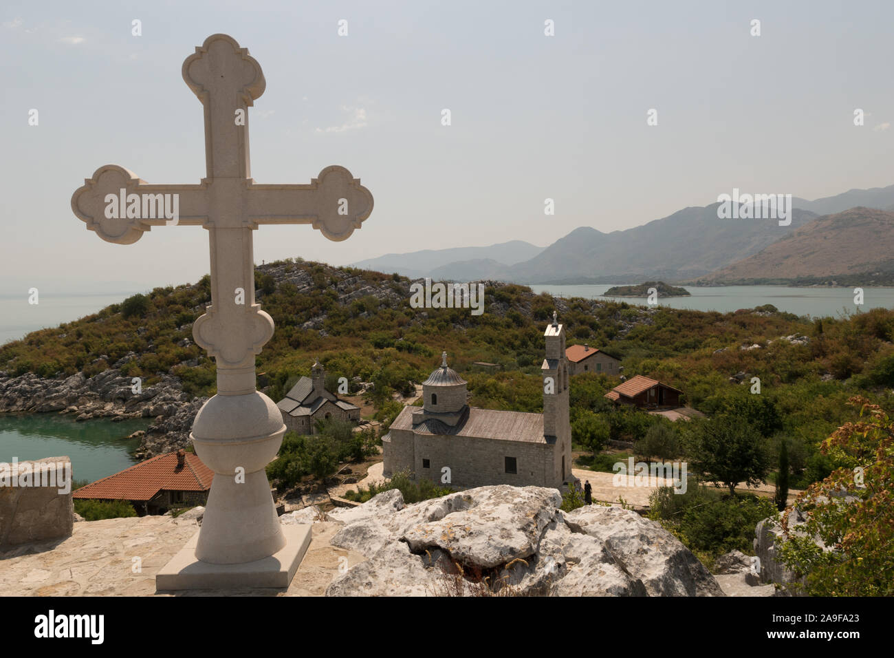 Kloster Beska. Murichi. Scadar See. Stockfoto