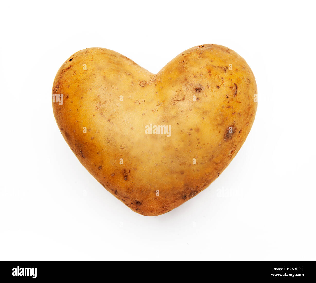 Kartoffel-Herz Stockfoto