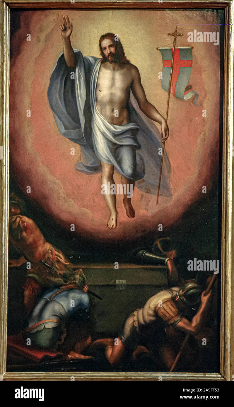 Italien Emilia Romagna Forlì-Kunstgalerie des San Domenico Museen - Die Auferstehung Christi von Marcello Venusti nach 1540 Stockfoto