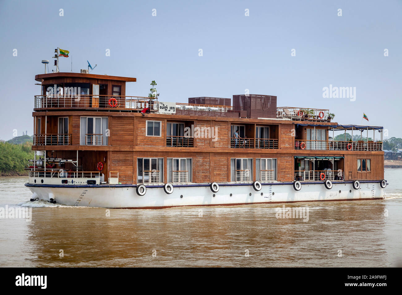 Eine Tour auf dem Irrawaddy (Ayeyarwady Fluss), Mandalay, Myanmar. Stockfoto Eine Tour auf dem Irrawaddy (Ayeyarwady Fluss), Mandalay, Myanmar. Stockfoto