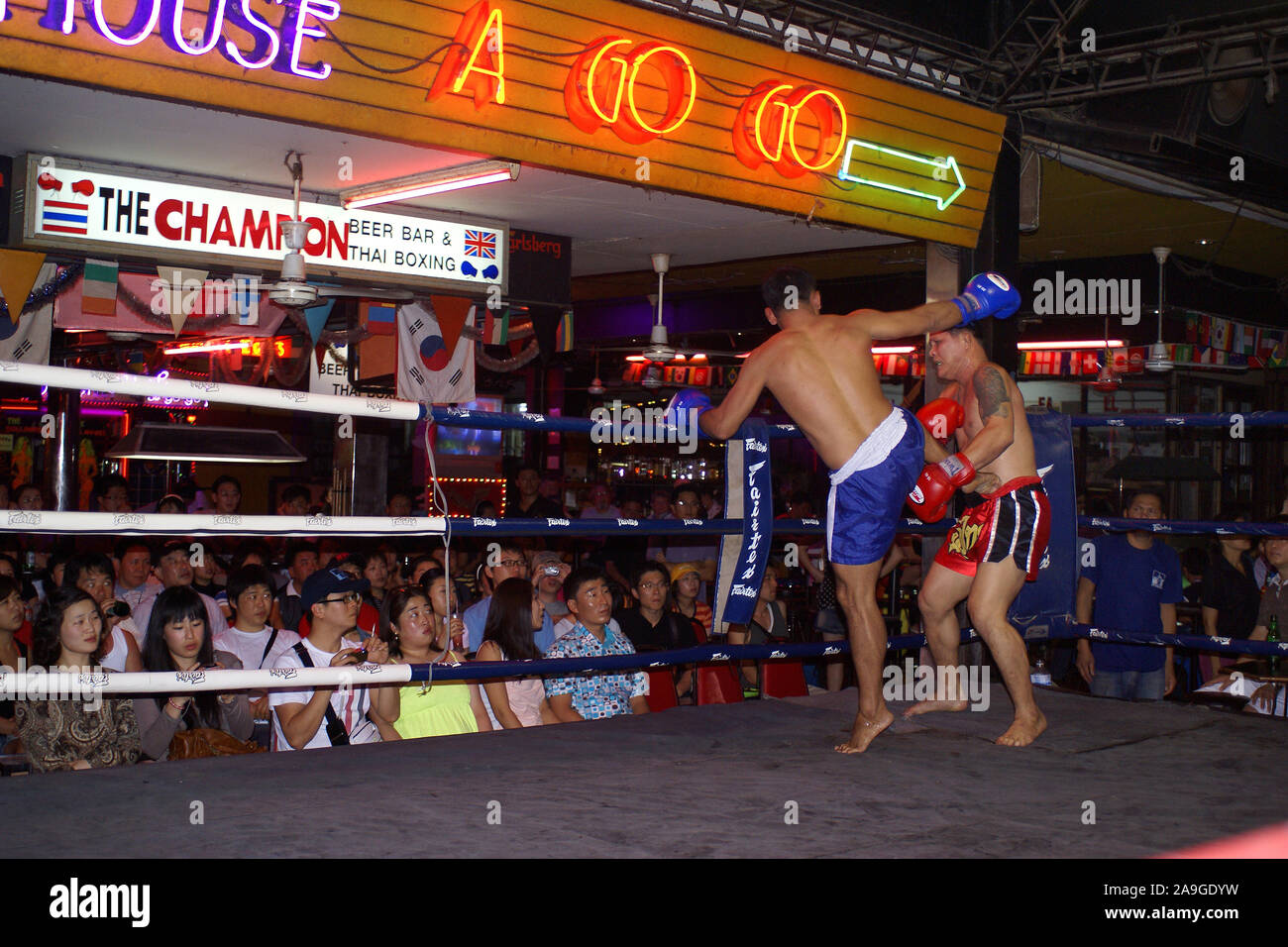 Thaiboxen in Pattaya Stockfoto