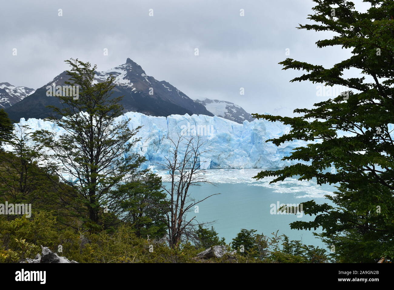 Patagonien Winter, Gletscher Perito Moreno Stockfoto