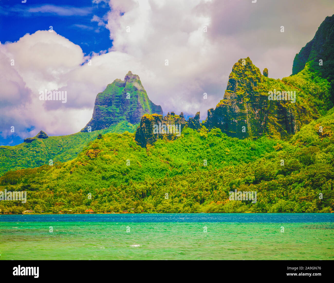 Insel Moorea, Französisch POlynesida, Gesellschaft Inseln South Pacific Ocean Stockfoto