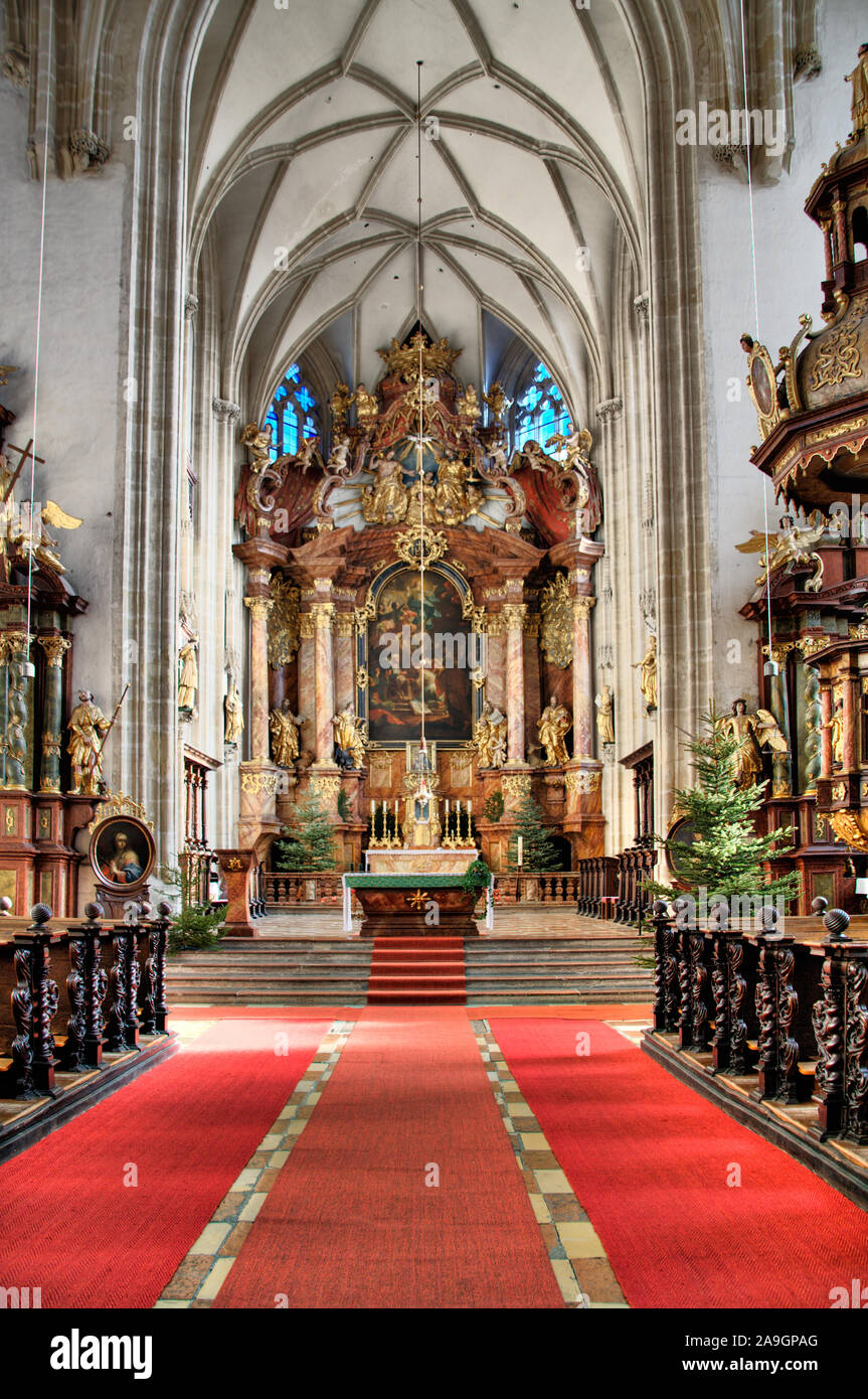 Altar der Pfarrkirche St. Veit, Krems, Wachau, Waldviertel, Niederˆsterreich, ÷sterreich/Altar der Pfarrkirche St. Veit, Krems, Wachau, Wal Stockfoto