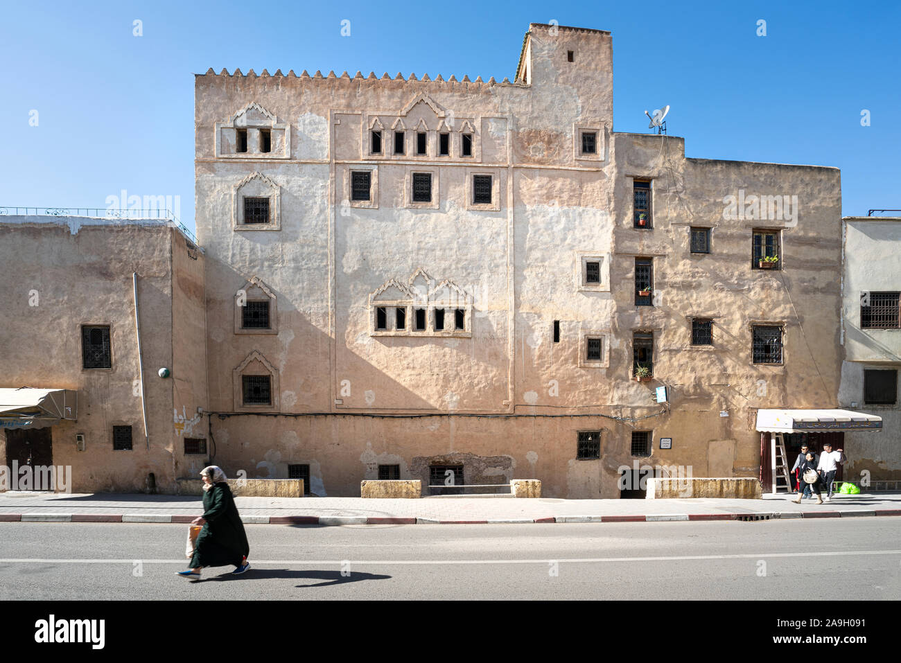 Fez, Marokko. November 9, 2019. Einen Panoramablick über die Bab Rcif-Platz Stockfoto