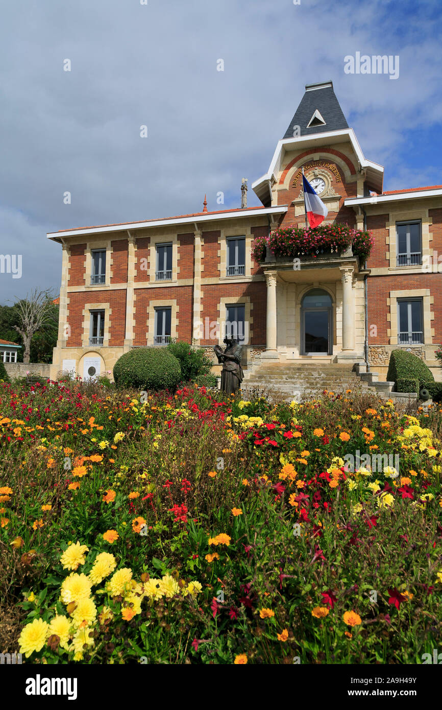 Rathaus, Soulac-sur-Mer, Medoc Atlantique, Frankreich Stockfoto