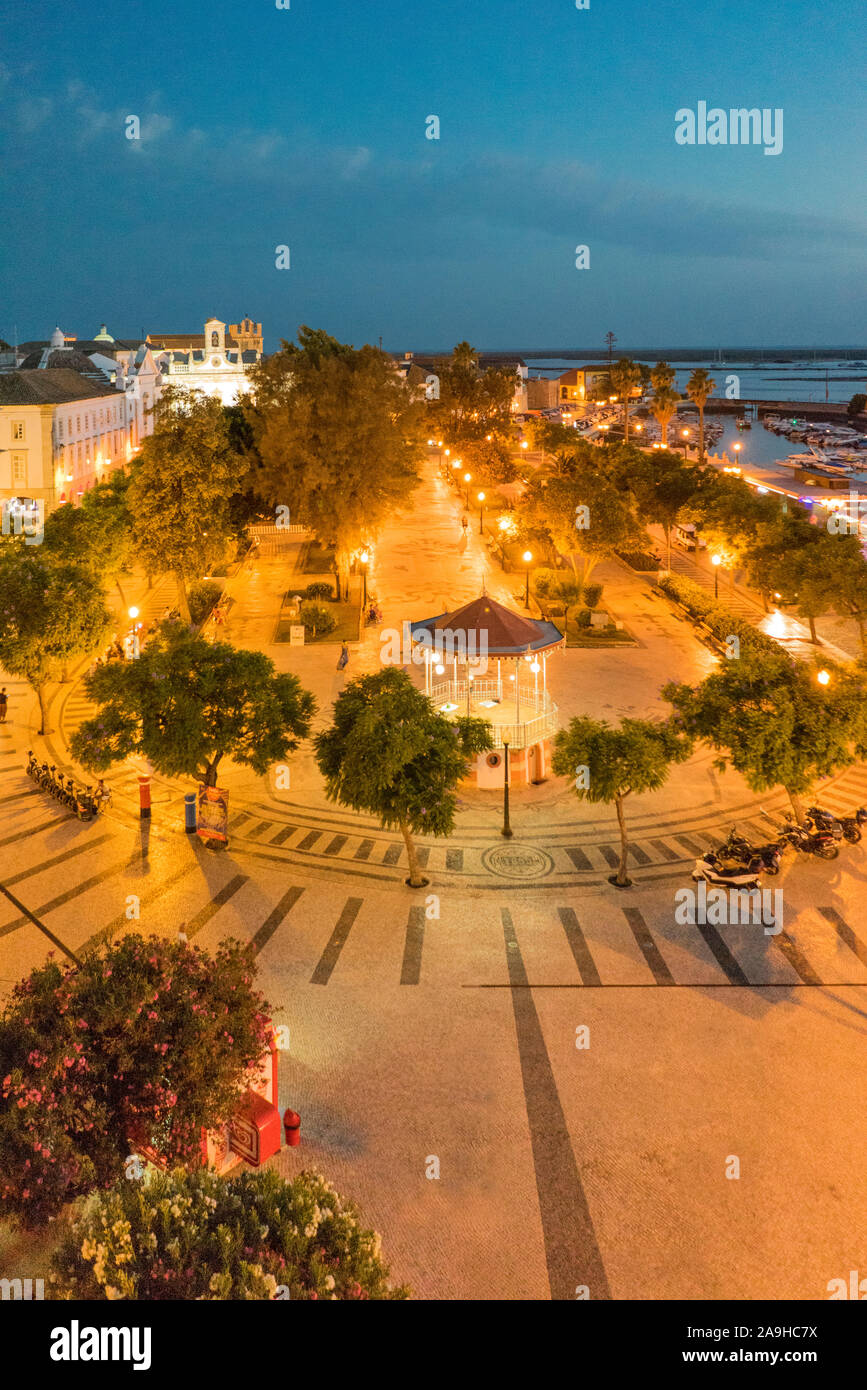 Europa, Portugal, Algarve, Faro, Jardim Manuel Bivar, Stockfoto