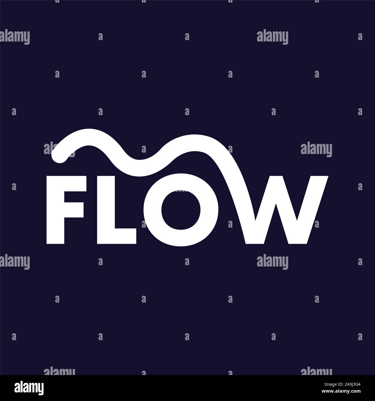 Flow Ordentlichkeit logo Vektor Bestandsvorlage Stockfoto