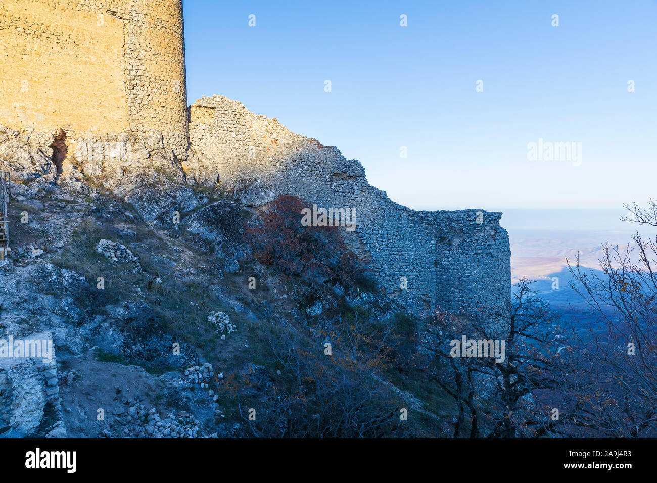 Alte Festung Chirag Gala bei Sonnenuntergang Tag Stockfoto