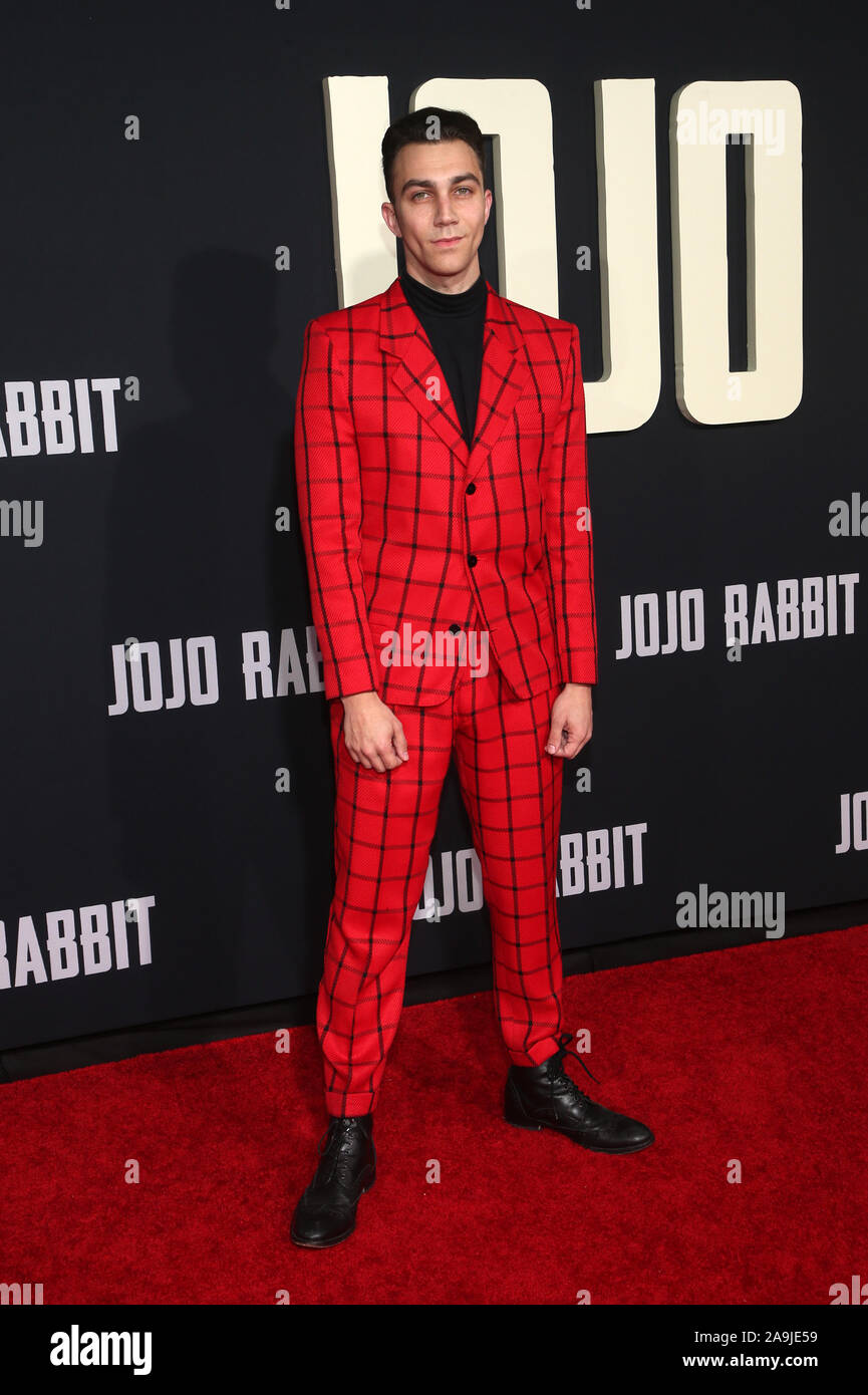 Premiere von Fox Suchscheinwerfer'' Jojo Kaninchen' Mit: Luke Brandon Feld Wo: Los Angeles, Kalifornien, Vereinigte Staaten, wenn: 16 Okt 2019 Credit: FayesVision/WENN.com Stockfoto