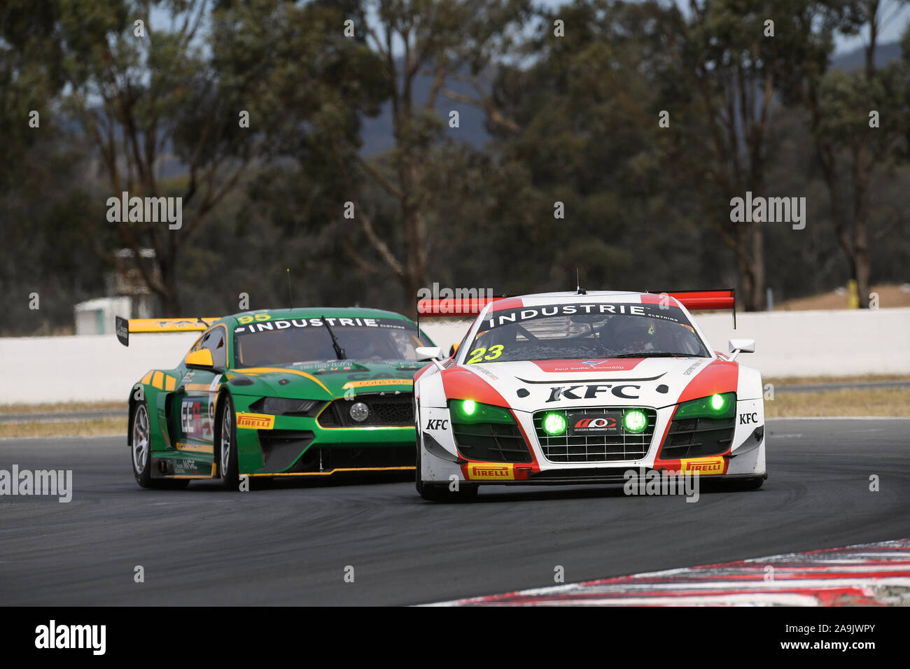 GT-1 Australien Matt Stoupas, KFC Motorsport. Audi GT-1 Australien Rennen 1 Winton Raceway Stockfoto