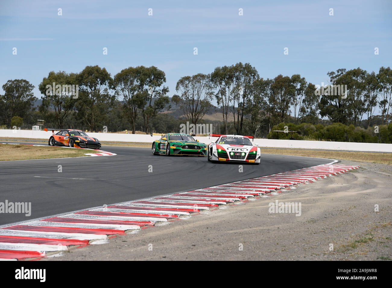 GT-1 Australien Matt Stoupas, KFC Motorsport. Audi GT-1 Australien Rennen 1 Winton Raceway Stockfoto