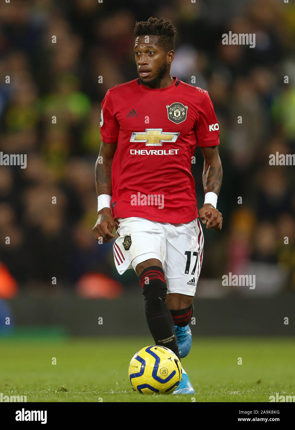 Fred von Manchester United - Norwich City v Manchester United, Premier League, Carrow Road, Norwich, UK - 27. Oktober 2019 Editorial nur verwenden - DataCo Einschränkungen Stockfoto