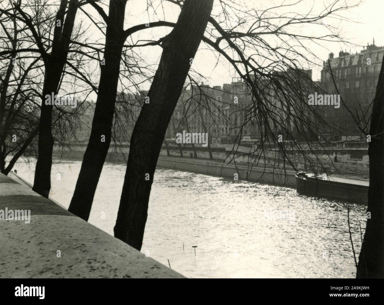 Blick von der Seine, Paris, Frankreich Stockfoto