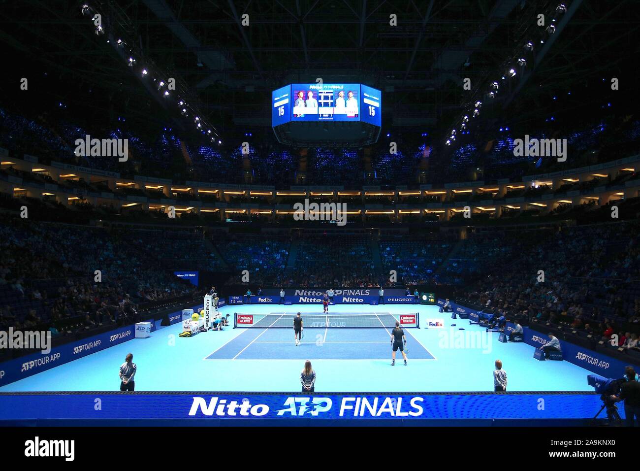 London, Großbritannien. 16 Nov, 2019. gilt gleiches für die ATP-Finale 2019 Turnier in London, England statt. Credit: Andre Chaco/FotoArena/Alamy leben Nachrichten Stockfoto