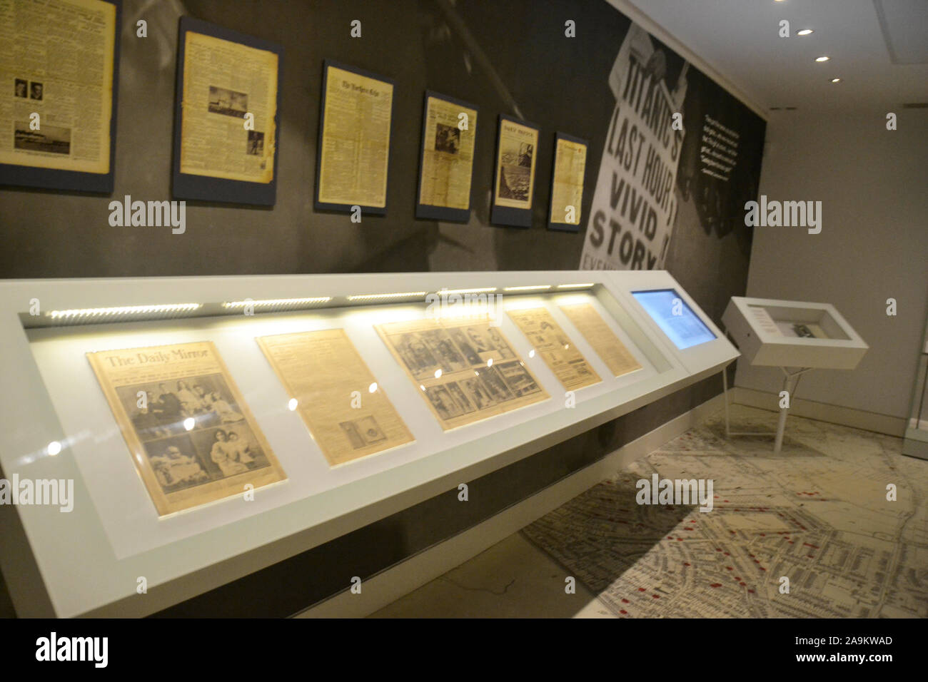 The Titanic Story, The SeaCity Museum, Southampton, Hampshire, Großbritannien Stockfoto