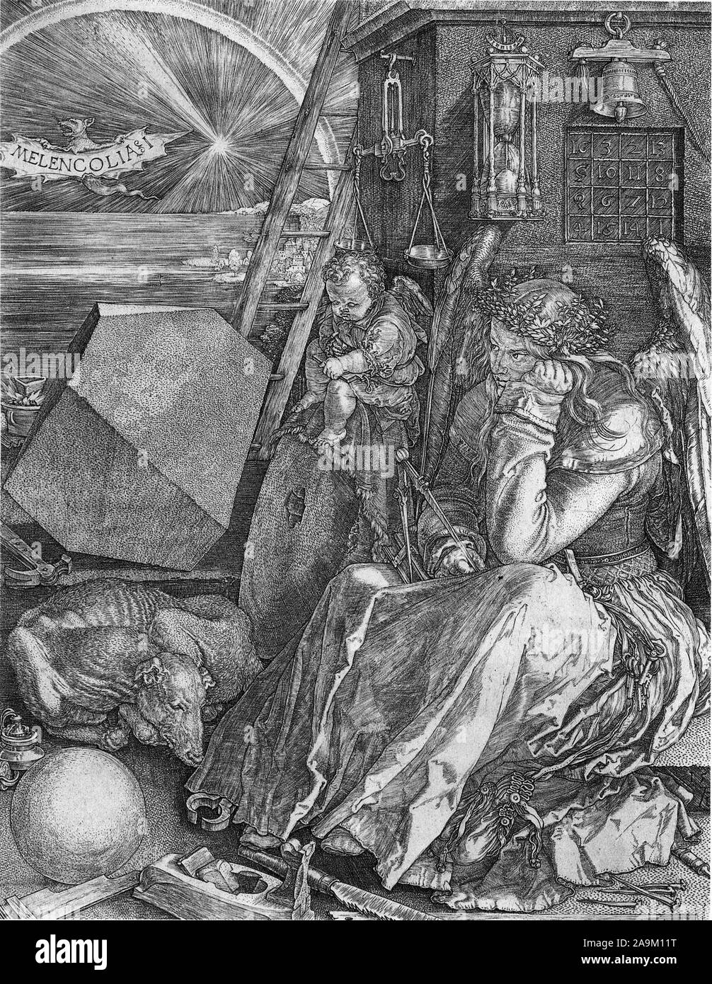 Jahrgang Kunst von Albrecht Durer Stockfoto
