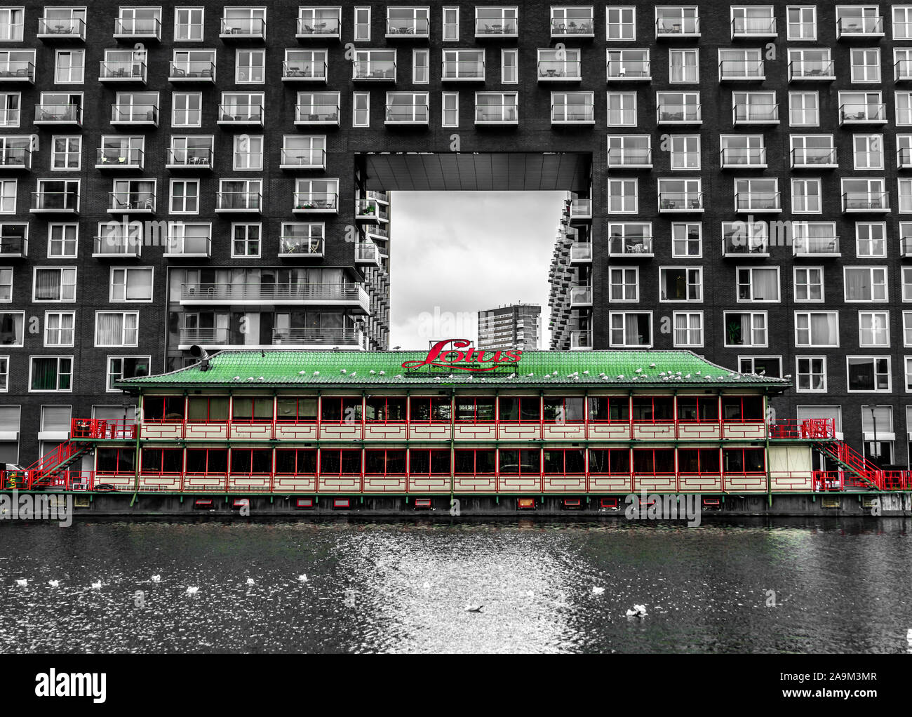 Lotus Floating Restaurant Stockfoto