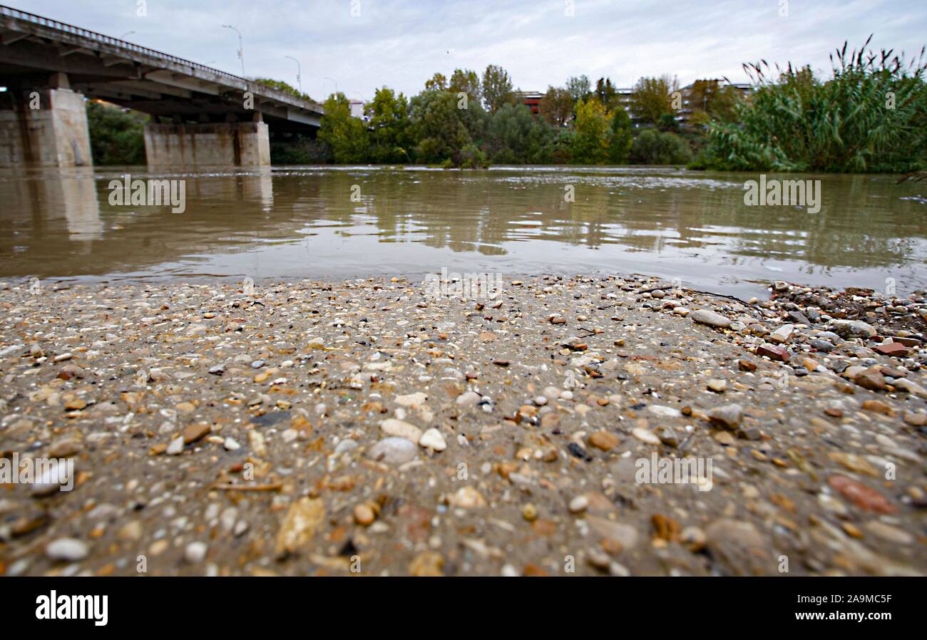 ROMA - PONTE MARCONI - FIUME TEVERE Stockfoto