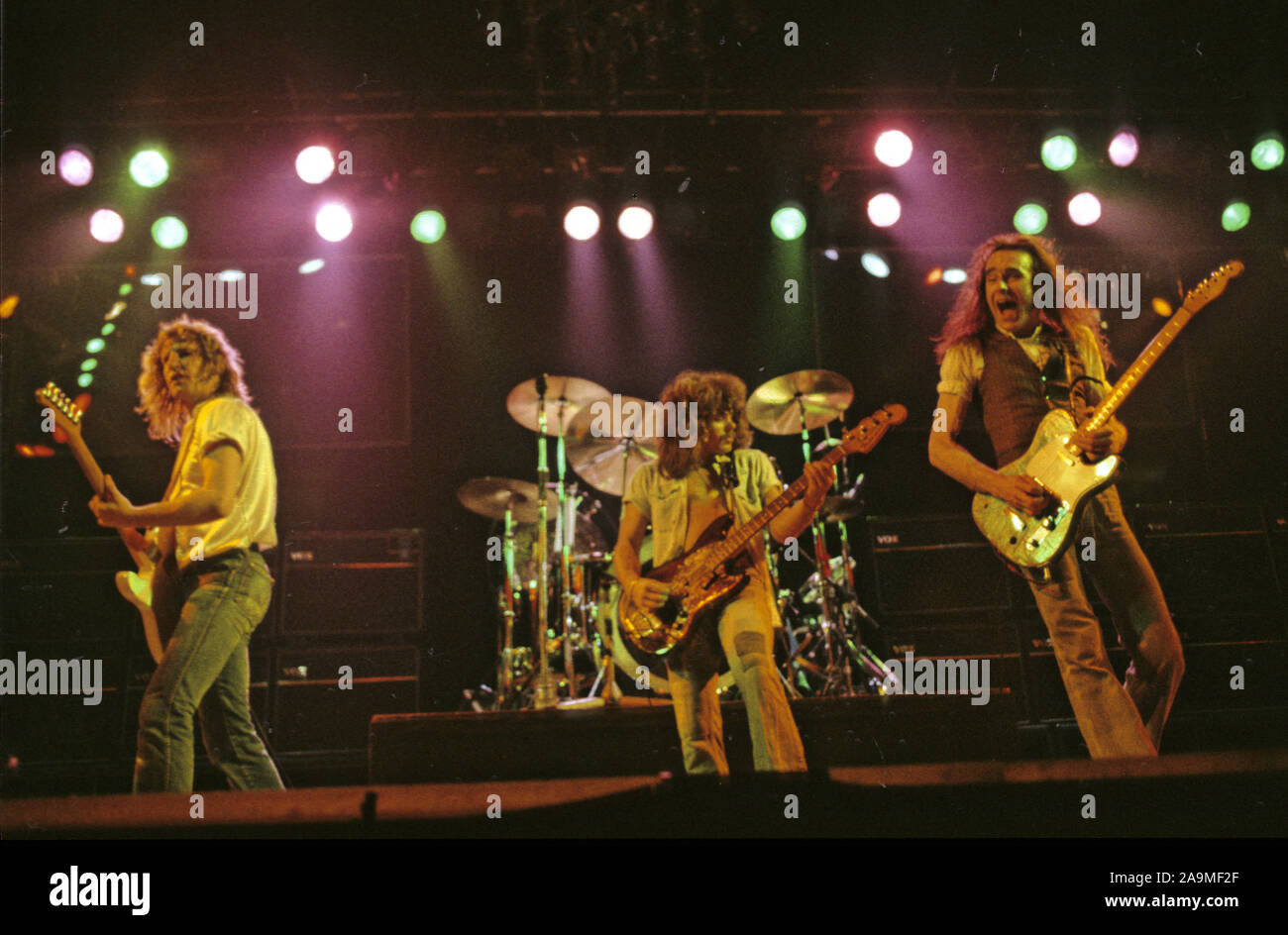 Status Quo, Wembley Arena 1979. Stockfoto