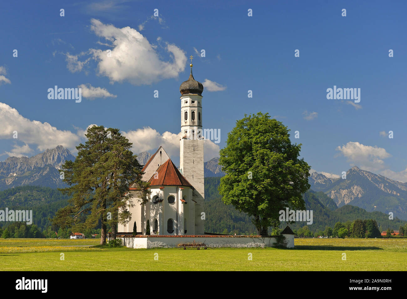 St. Coloman in Schwangau Stockfoto