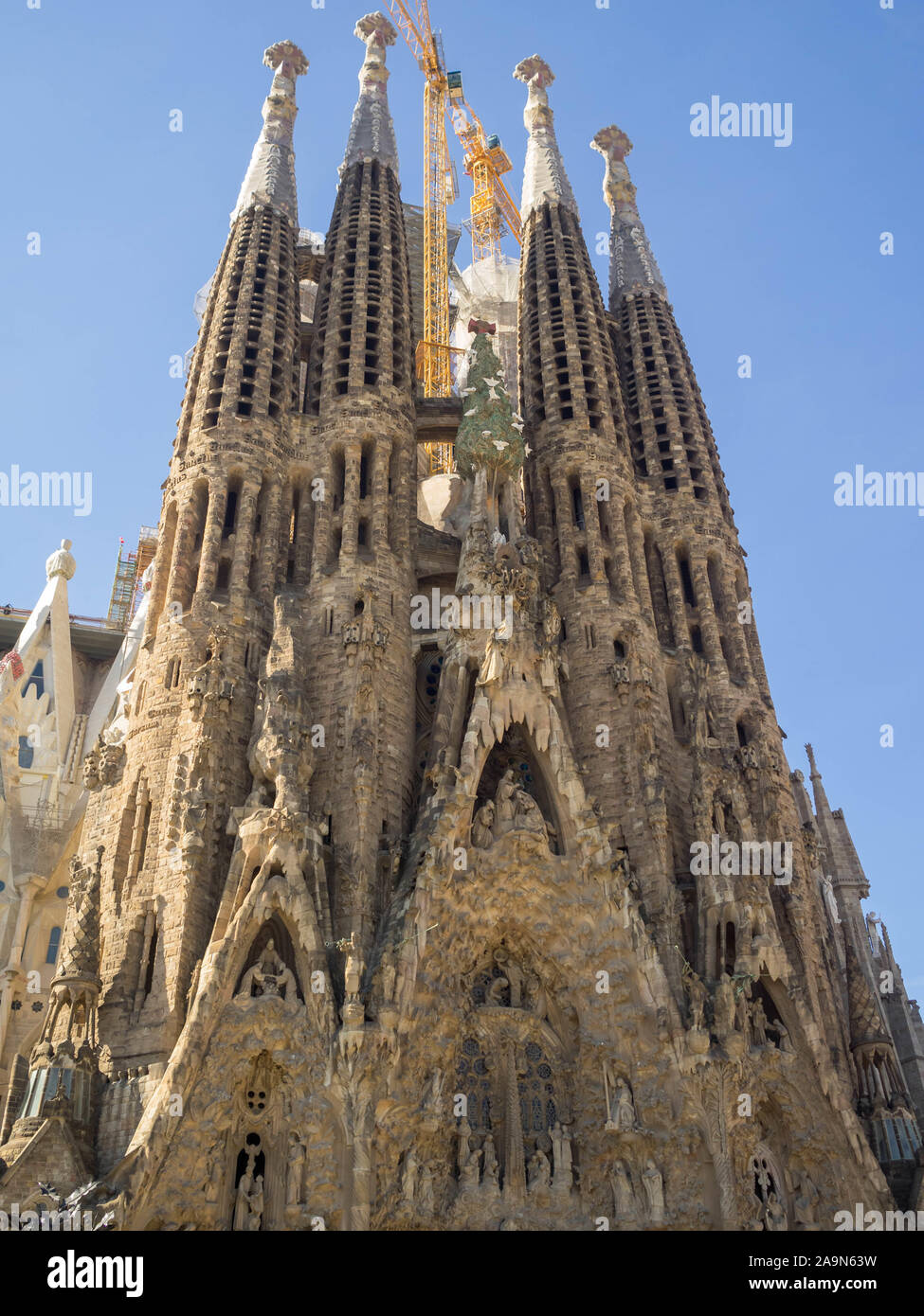 Sagrada Familia Krippe Fassade Stockfoto