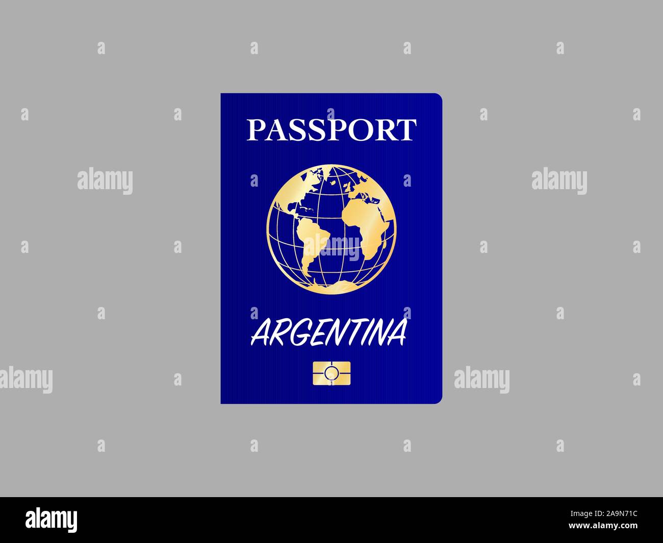 Die Flagge der Republik Argentinien. Die ursprünglichen Farben und Proportionen. Einfach Vector Illustration, aus Ländern Flag gesetzt. Stock Vektor