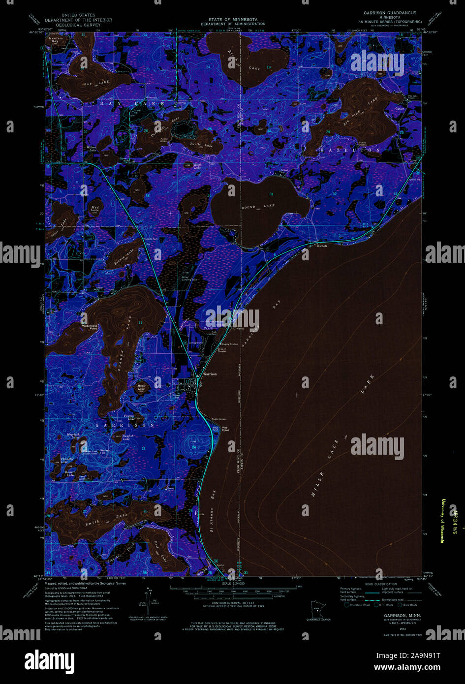 Garnison minnesota karte Fotos und Bildmaterial in hoher Auflösung