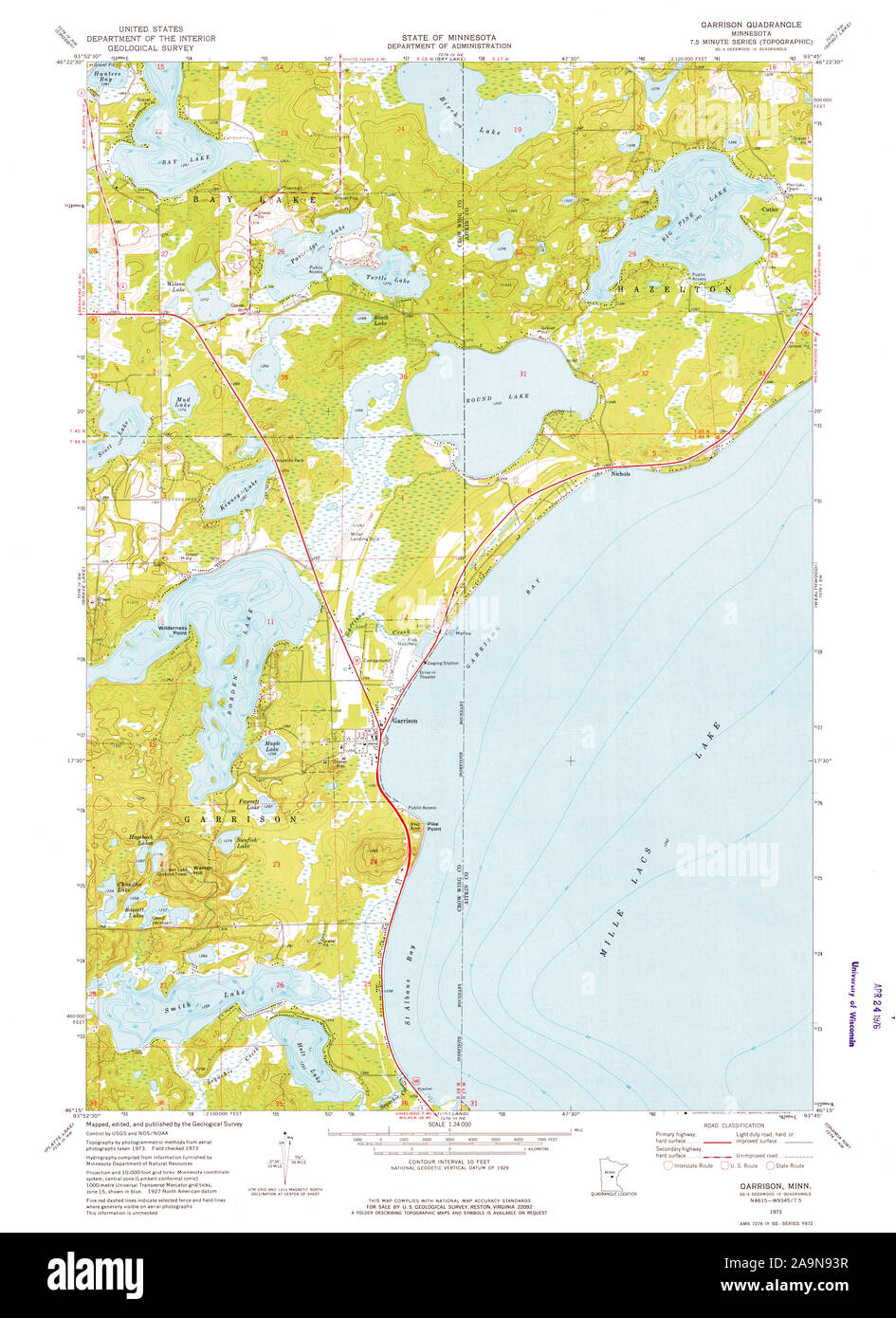 Garnison minnesota karte Fotos und Bildmaterial in hoher Auflösung