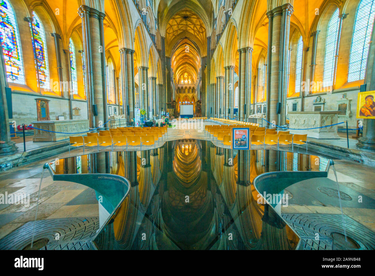 Salibury Kathedrale, Salisbury England, erbaut 1549 Stockfoto