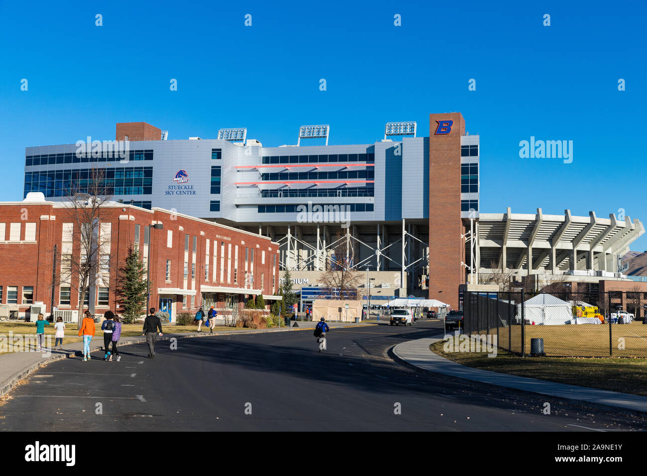 Boise, ID/USA - November 16, 2019: Albertson's Stadion auf der Boise State University Campus Stockfoto