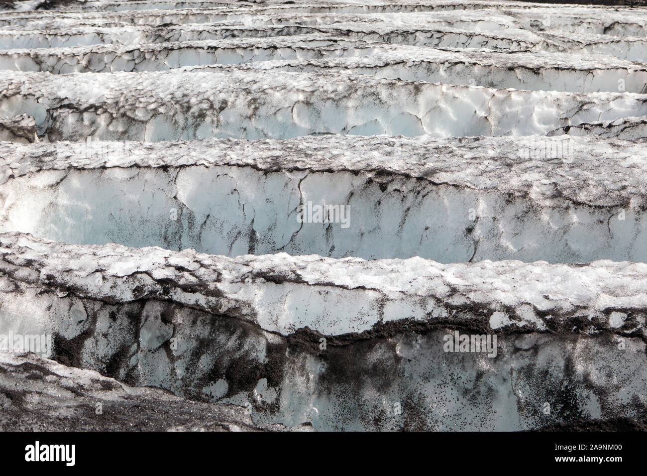 Myrdalsjökull Gletscher, South Island Stockfoto