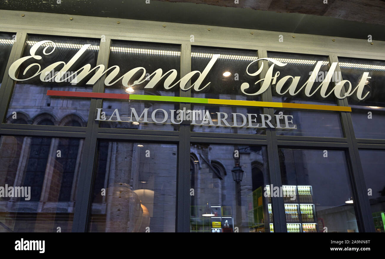 Die Edmond Fallot Senf, Dijon FR Stockfoto