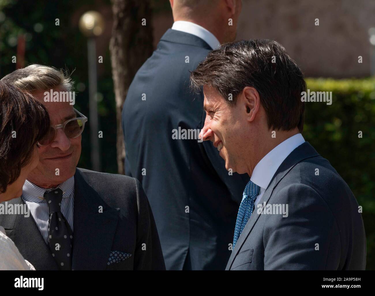 IL PREMIER GIUSEPPE CONTE ALL'Università "ROMA TRE AL CONVEGNO IL DIRITTO PATRIMONIALE' Stockfoto