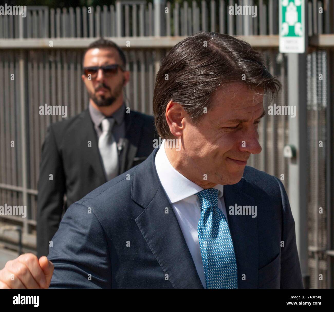 IL PREMIER GIUSEPPE CONTE ALL'Università "ROMA TRE AL CONVEGNO IL DIRITTO PATRIMONIALE' Stockfoto