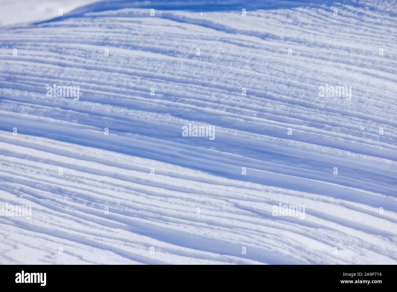 Eingefrorene Leitungen auf der windigen Berg Stockfoto