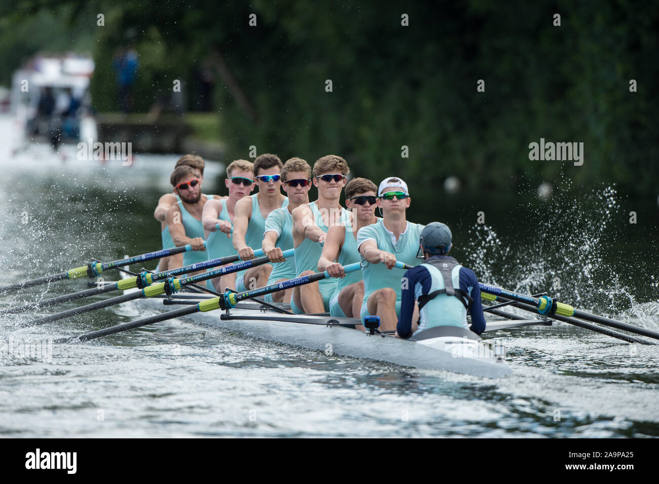 Henley-on-Thames. Vereinigtes Königreich. Prinzessin Elizabeth Challenge Cup. Eton College. 2017 Henley Royal Regatta, Henley, Themse. 16:01:00 Uhr Samstag 01/07/2017 [Pflichtfeld Kredit. Peter SPURRIER/Intersport Bilder. Stockfoto