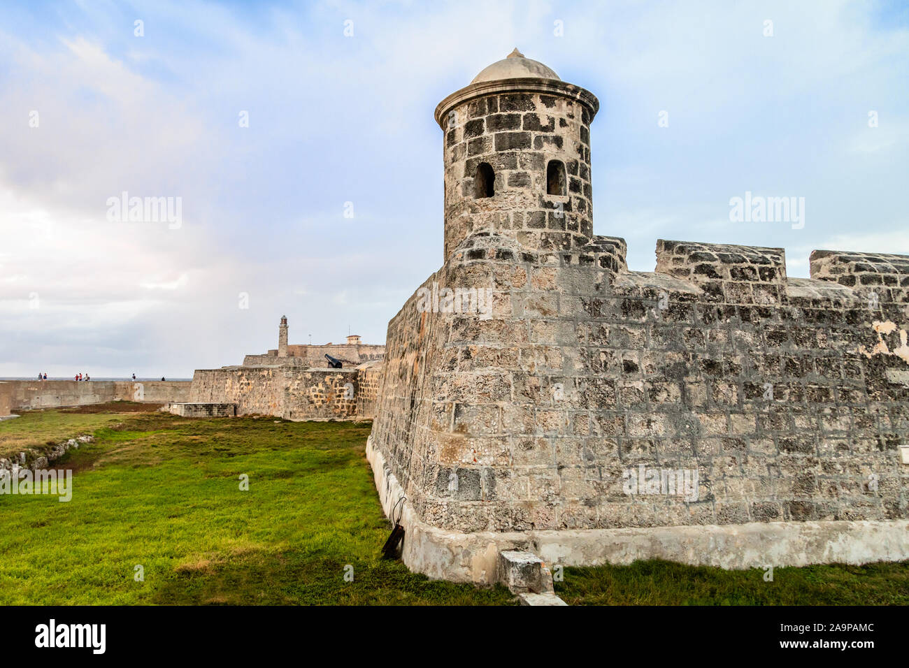 Castillo San Salvador de la Punta spanische Festung Mauern Havanna, Kuba Stockfoto Castillo San Salvador de la Punta spanische Festung Mauern Havanna, Kuba Stockfoto
