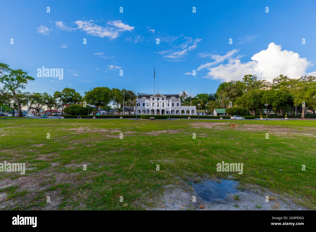 Paramaribo Surinam - August 2019: Der Präsidentenpalast Stockfoto