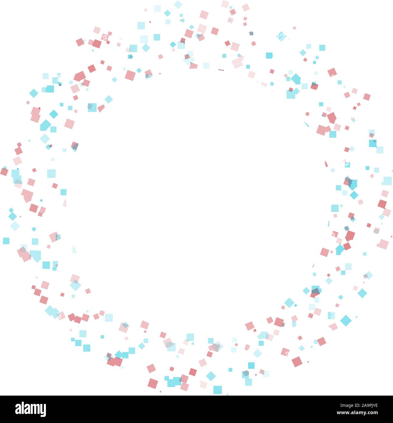 Vektor Aura von bunten Formen im Kreis wie ein Whirlpool oder Hurrikan Rotation und Verschiebung Wirkung. Festliche Farben und ausgezeichneter Hintergrund für Stock Vektor