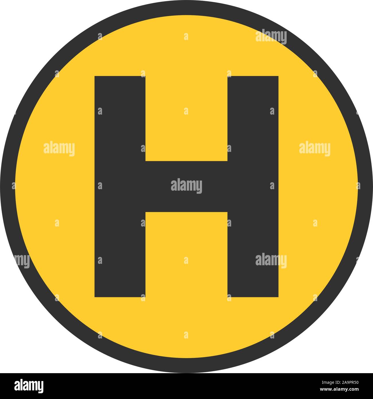 Helicopter Landing Flat Icon Stockfotos Und bilder Kaufen Alamy