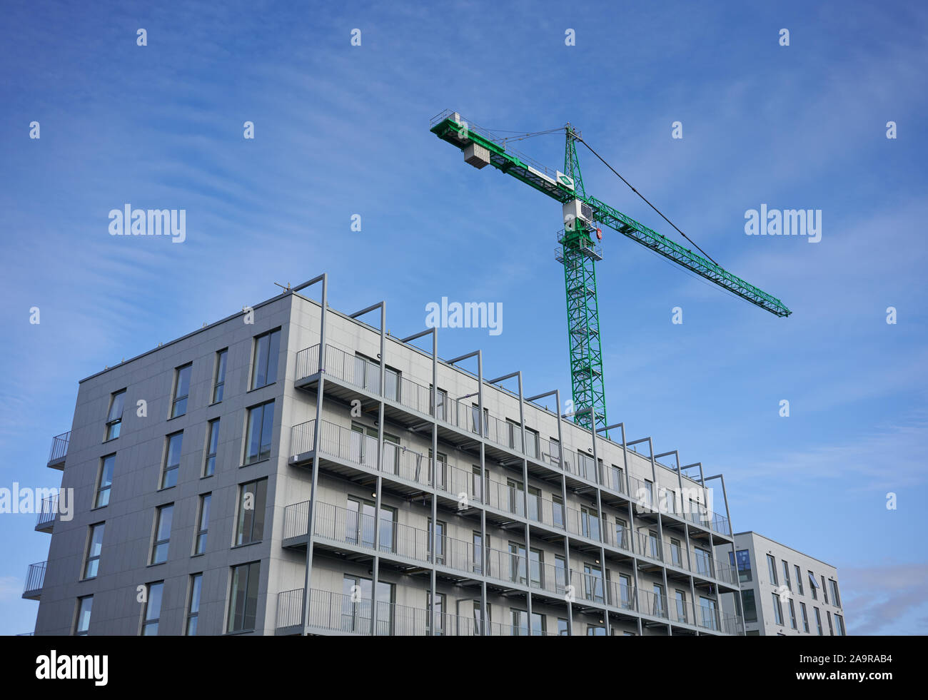 Neue Wohnungen werden in der Islandbridge & Kilmainham Gegend Dublin City, Irland gebaut. Stockfoto