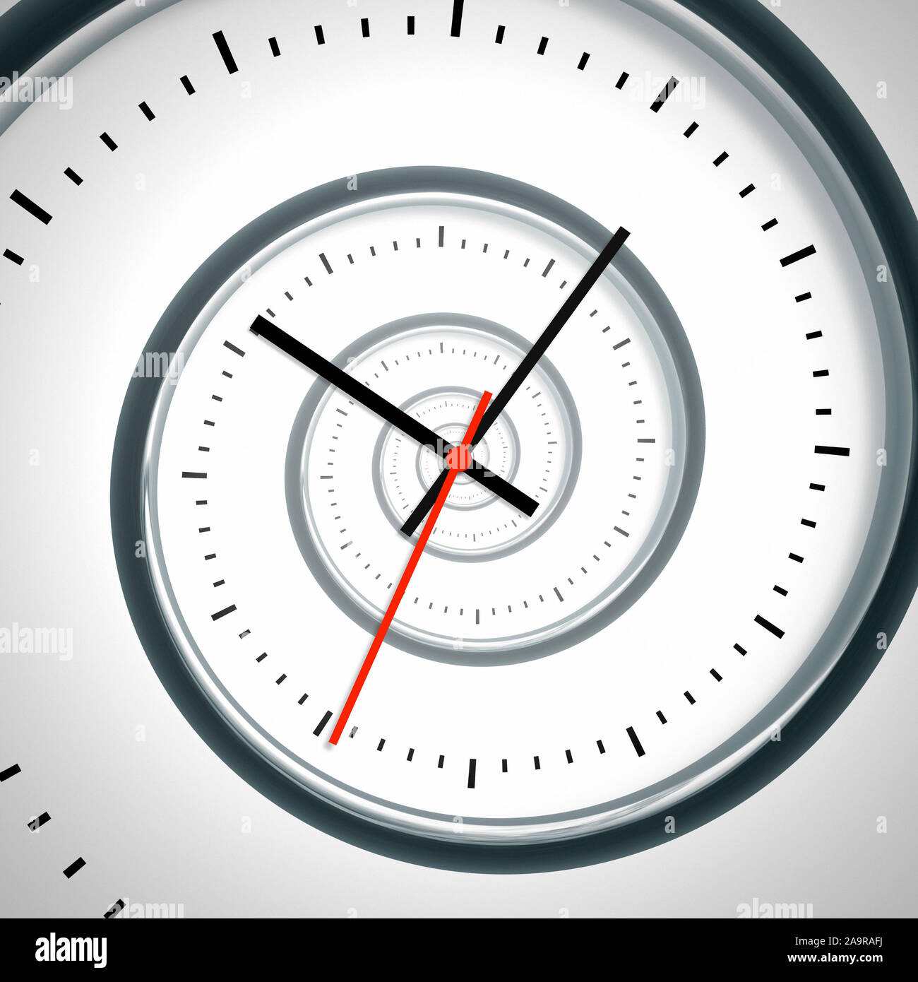 Ein Bild einer schönen Zeit Spirale Uhr Stockfoto
