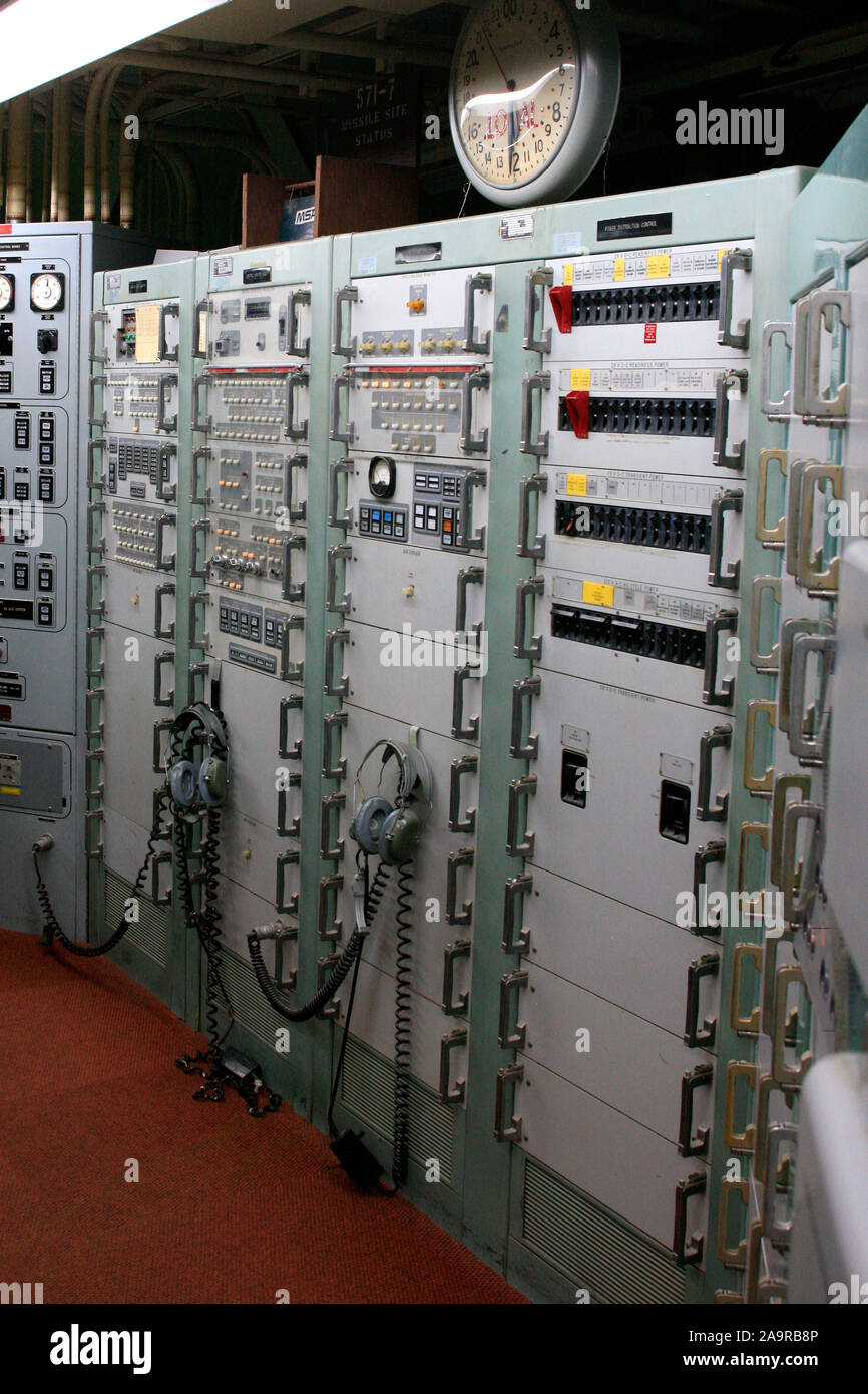 Im Zentrum einer Titan II ICBM U-Silo Komplex in Arizona Stockfoto