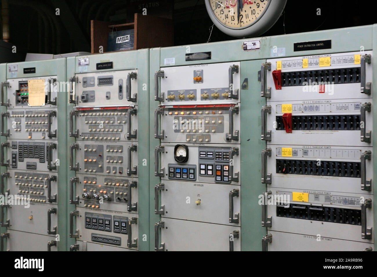 Im Zentrum einer Titan II ICBM U-Silo Komplex in Arizona Stockfoto