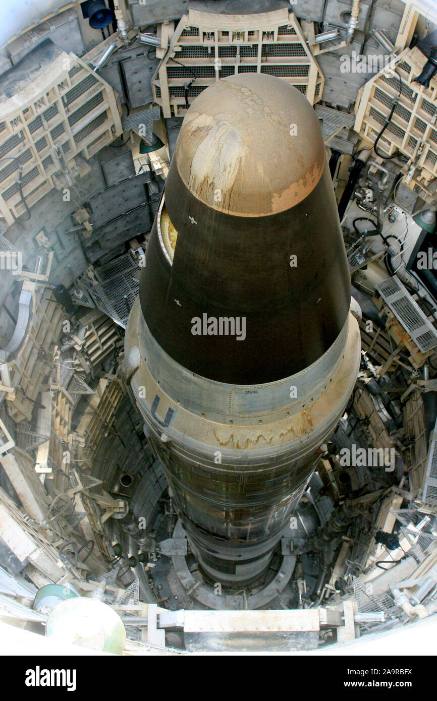 Titan II interkontinentale ballistische Raketen (ICBM) im Dienst der US AIR FORCE von 1962 bis 1987 Durchführung einer W-53 9 mt thermonuklearen Sprengkopf Stockfoto