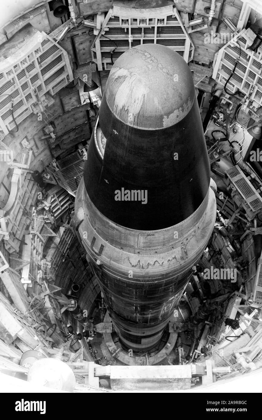 Titan II interkontinentale ballistische Raketen (ICBM) im Dienst der US AIR FORCE von 1962 bis 1987 Durchführung einer W-53 9 mt thermonuklearen Sprengkopf Stockfoto