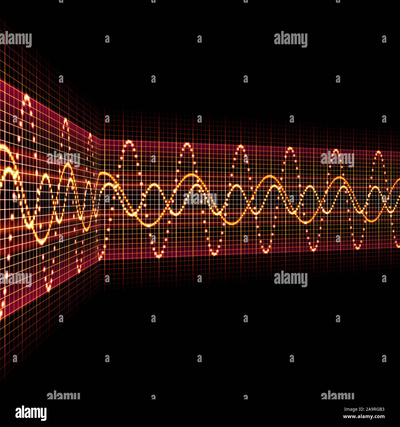 Ein Bild von einem schönen Sound wave Hintergrund Stockfoto