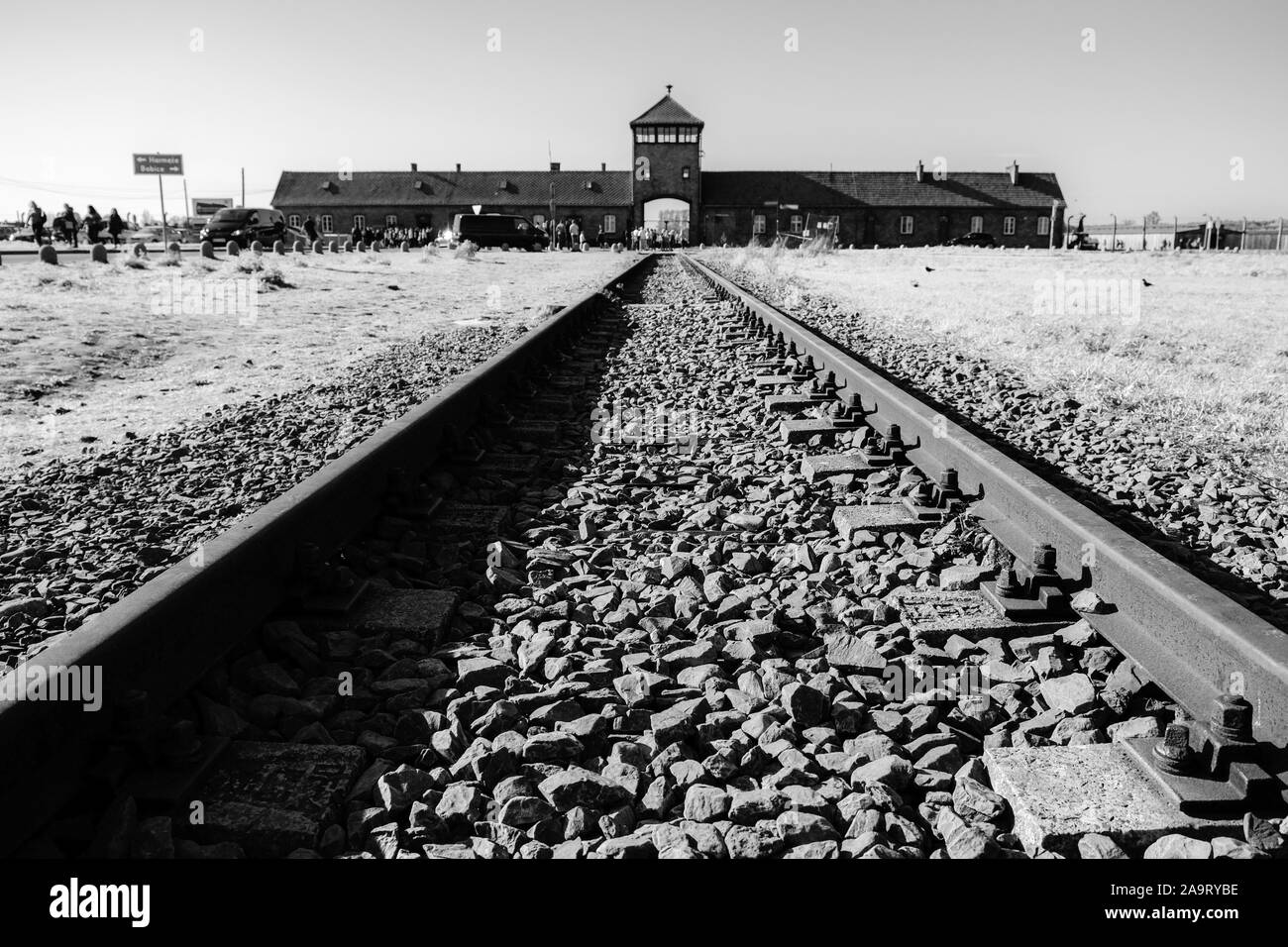Auschwitz Birkenau Konzentrations- und Vernichtungslager, Polen Stockfoto